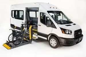 Wheelchair accessible Ford Transit van